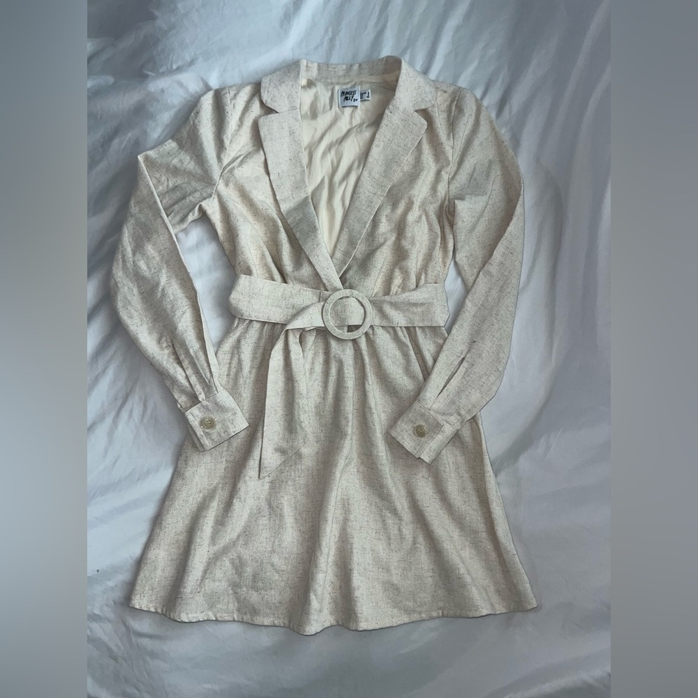 Princess Polly Linen Belted Dress